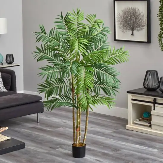 5ft. Potted Areca Palm Artificial Tree {4}