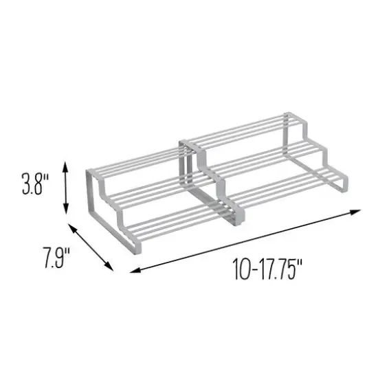 Honey Can Do White 3 Tier Expandable Spice Rack {9}
