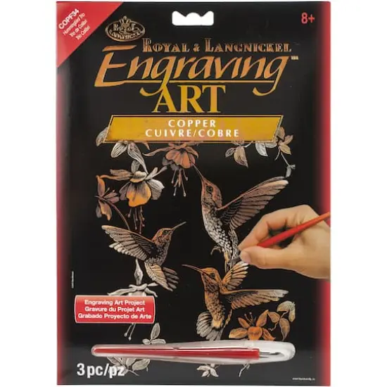 Royal & Langnickel&reg; Hummingbird Trio Copper Foil Engraving Art Kit {1}