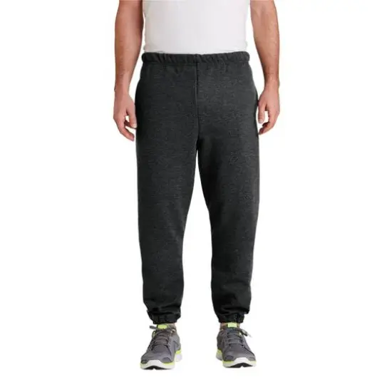 JERZEES&reg; Super Sweats&reg; NuBlend&reg; Sweatpant with Pockets Black Heather {4}
