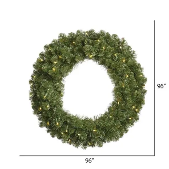 96" Warm White LED Grand Teton Wreath {4}