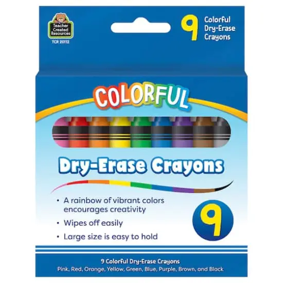 Teacher Created Resources Colorful Dry-Erase Crayons {3}