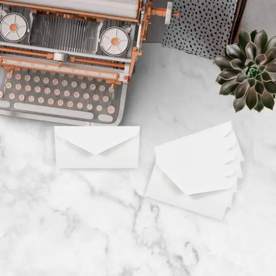 JAM Paper 3.875" x 7.5" White Monarch Commercial Envelopes {5}