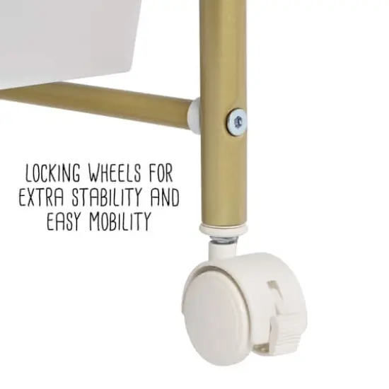 Honey Can Do Gold 5-Drawer Rolling Storage Cart {6}