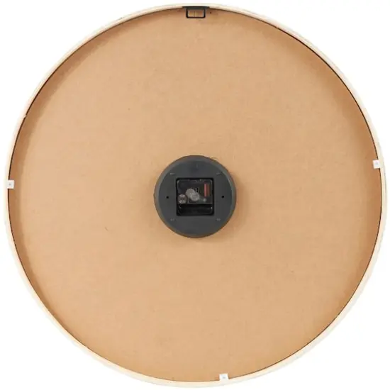 23.5" Natural Brown & Cream Tree Wall Clock {9}