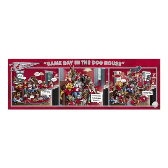 College Game Day in the Dog House 1,000 Piece Puzzle Washington State Cougars {5}