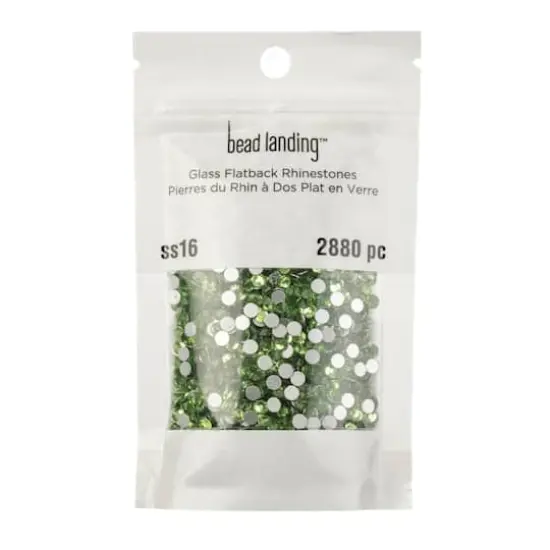 SS16 Glass Flatback Rhinestones by Bead Landing&trade; Peridot {4}