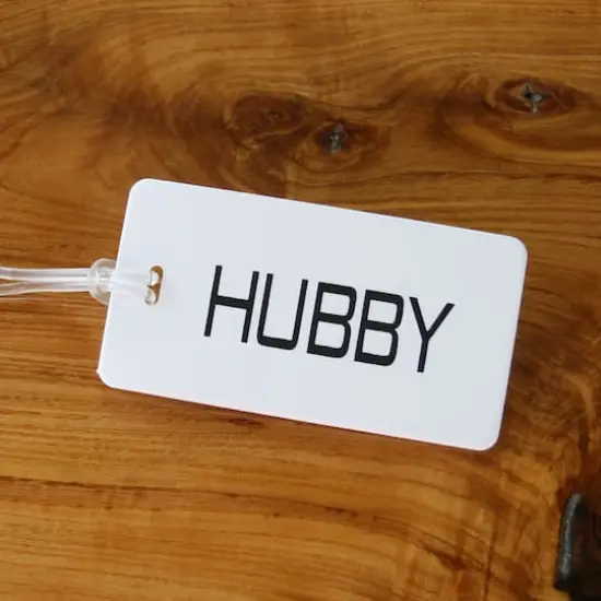 Hortense B. Hewitt Co. Hubby Luggage Tag {3}