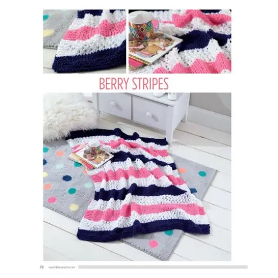 Leisure Arts&reg; Knit Color Block Blankets Book {9}