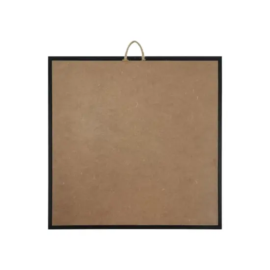 12" x 12" White Plaque with Black Wood Frame by Make Market&reg; {4}