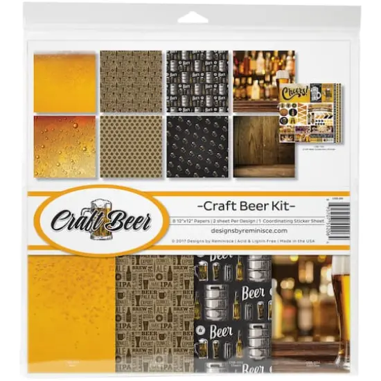 Reminisce Collection Kit 12"X12"-Craft Beer {3}