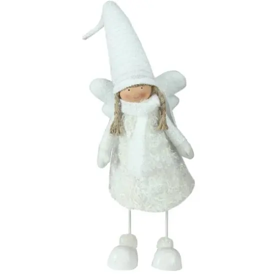 27" White Bobble Girl Angel Christmas Tabletop Figurine {3}