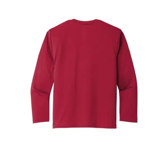 Port & Company&reg; Youth Long Sleeve Performance T-Shirt Red {4}