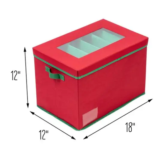Honey Can Do Red Holiday Light Storage Box {6}