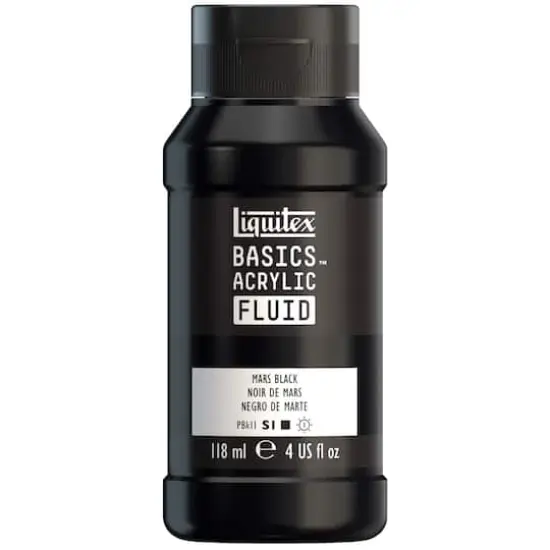 Liquitex&reg; BASICS&reg; Acrylic Fluid, 4oz. Mars Black {1}