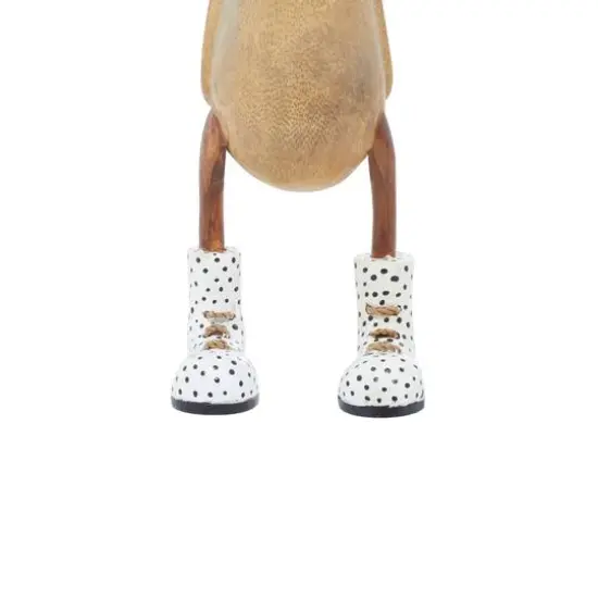 Brown Bamboo Coastal Duck Sculpture Set {8}