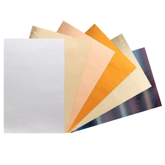 Metallic Foil Cardstock Paper Value Pack by Recollections&trade;, 4.5" x 7" {4}
