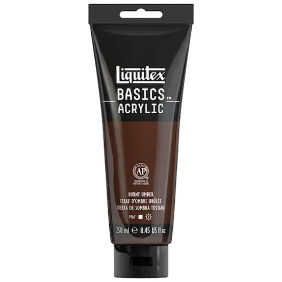 Liquitex BASICS&reg; Acrylic Paint, 8.5oz. 128 Burnt Umber {1}