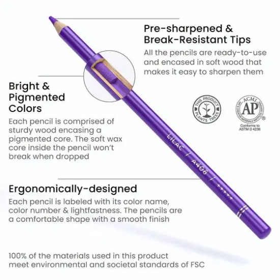 Arteza&reg; 48 Color Expert Colored Pencils Set {3}