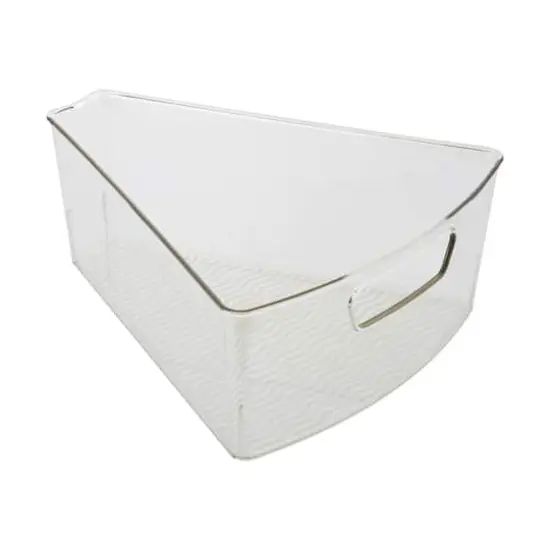 Kitchen Details Clear Triangular Lazy Susan Organizer Bins, 2ct. {1}