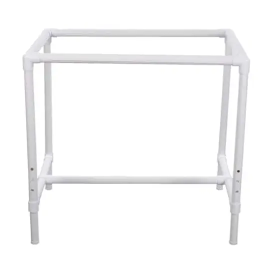 Dritz&reg; 35'' White Adjustable Quilter's Floor Frame {1}