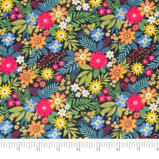 SINGER Blooms & Greenery Cotton Fabric {4}