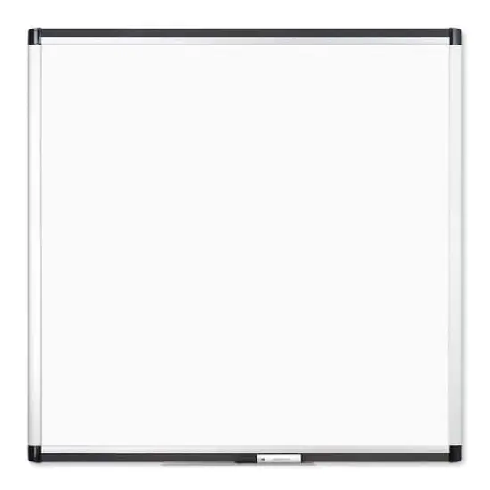 U Brands PINIT Silver 36" x 36" Aluminum Frame Magnetic Dry Erase Board {1}