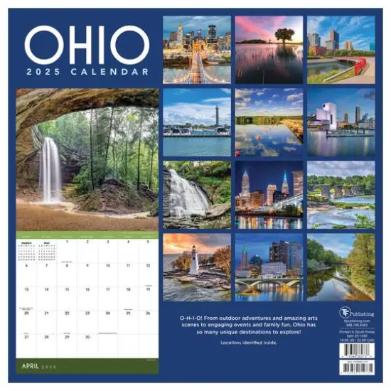TF Publishing 2025 Ohio Wall Calendar {3}