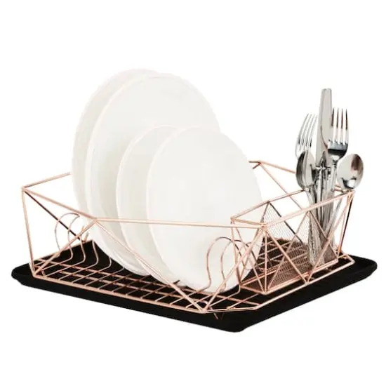 Kitchen Details 18.5" Geode Dish Rack Copper {5}