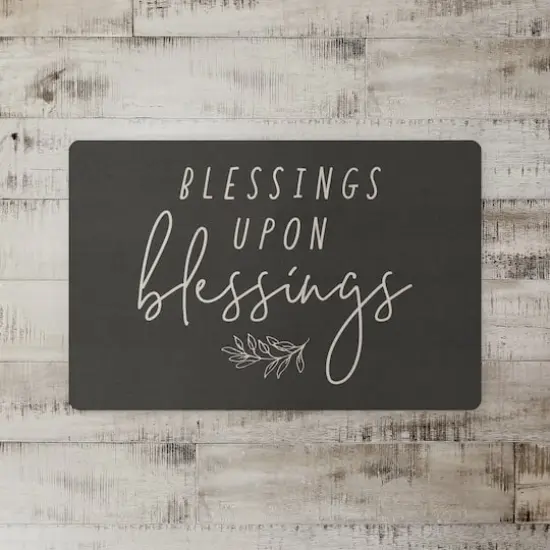 Blessings Upon Blessings Floor Mat, 18" x 27" {3}