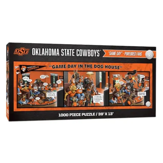 College Game Day in the Dog House 1,000 Piece Puzzle Oklahoma State Cowboys {1}