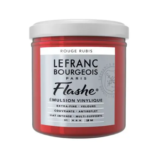 Lefranc & Bourgeois Flashe&reg; Matte Artist's Color, 125mL Ruby Red {1}