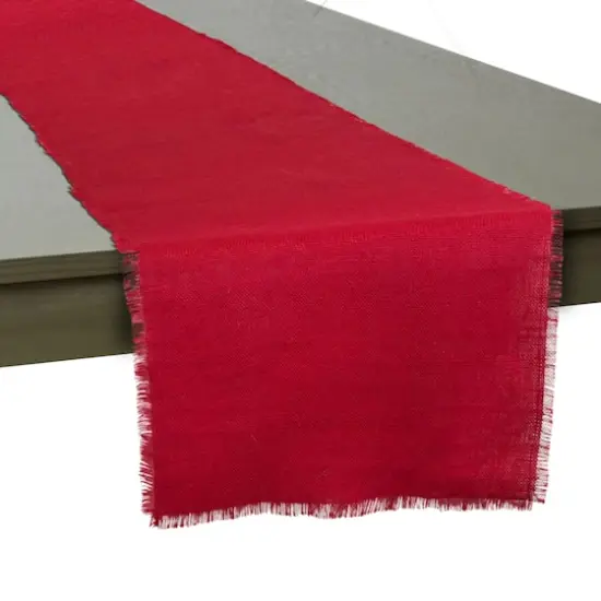 DII&reg; 74" Jute Table Runner Tango Red {4}