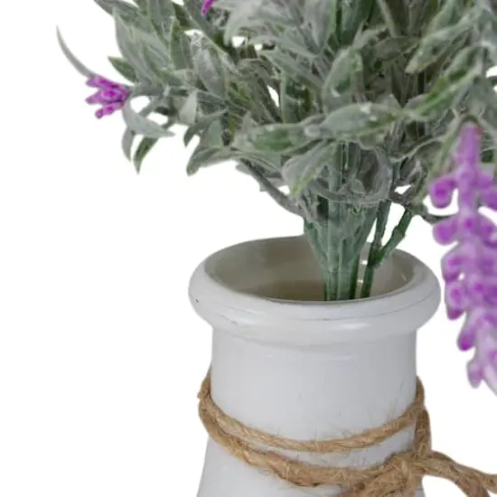 13'' Artificial Lavender Arrangement in Milk Bottle {5}