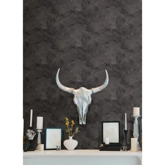 NuWallpaper Hayden Black Peel & Stick Wallpaper {4}