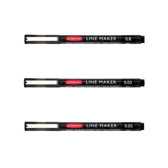 Derwent Superfine Line Maker Pen, Black {1}