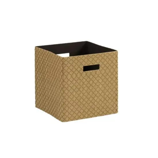 Household Essentials Woven Paper Storage Cube Basket Set {7}
