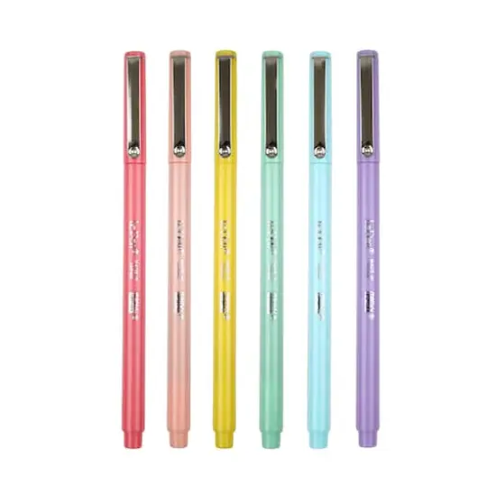 Marvy&reg; Uchida LePen&reg; Extra Fine 6 Color Pastel Pen Set {1}