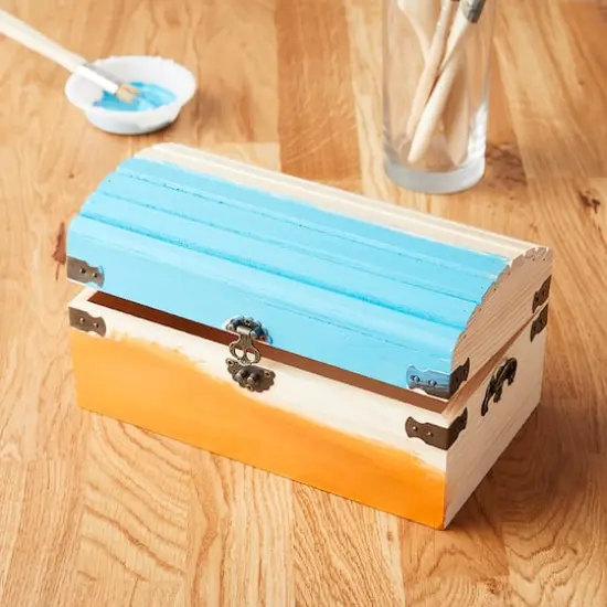 9" Ornate Wood Treasure Chest by Make Market&reg; {3}