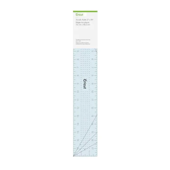 Cricut&reg; Blue Acrylic Ruler, 3" x 18" {1}