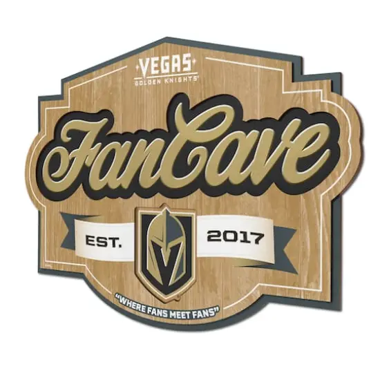 NHL Fan Cave Sign Vegas Golden Knights {1}