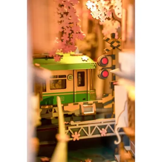 Rolife&reg; Sakura Densya DIY Book Nook Shelf Insert Kit {4}