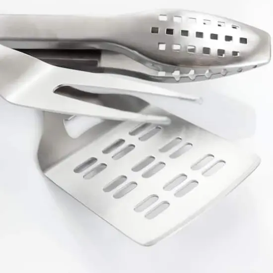 Gibson Home&reg; Silver & Black Sawyer 3 Piece Stainless Steel BBQ Tool Set {5}