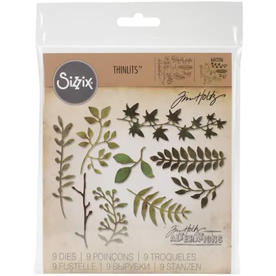 Sizzix&reg; Thinlits&trade; Garden Greens Dies by Tim Holtz&reg; {1}