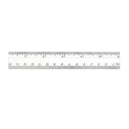 Charles Leonard Clear 6" Plastic Ruler, 48ct. {4}