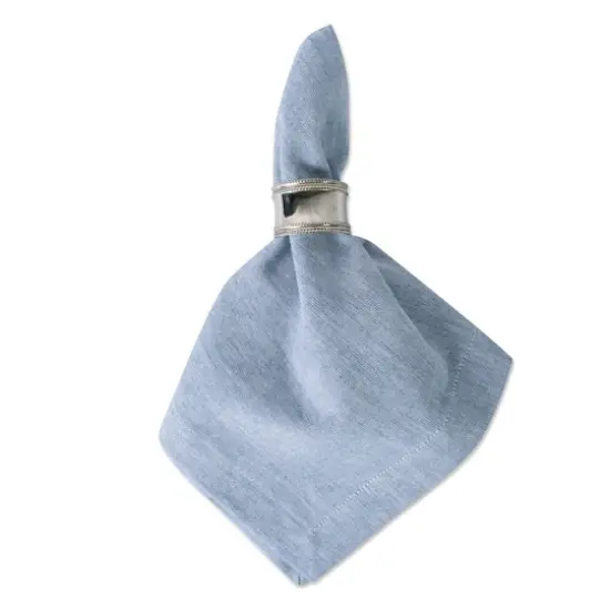 DII&reg; Solid Chambray Oversized Napkin, 6ct. Blue {5}