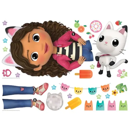 RoomMates Dreamworks Gabby's Dollhouse Character Giant Wall Decal Set {5}