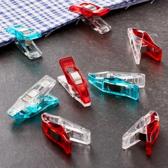 Clover Blue & Red Wonder Clips, 20ct. {3}