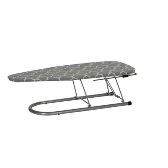 Household Essentials Steel Top Table Top Ironing Board with Iron Rest {10}