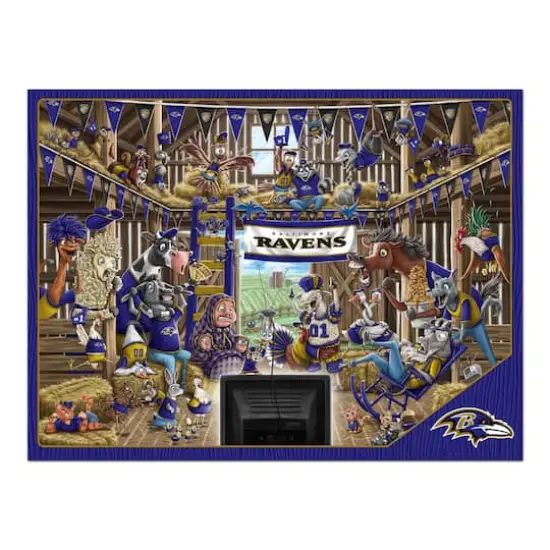 NFL Barnyard Fans 500 Piece Puzzle Baltimore Ravens {5}